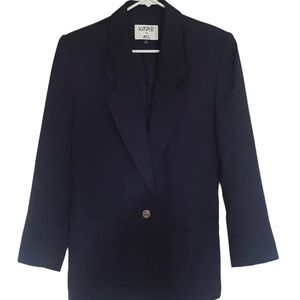 Kasper for ASL Black Blazer Jacket Vintage